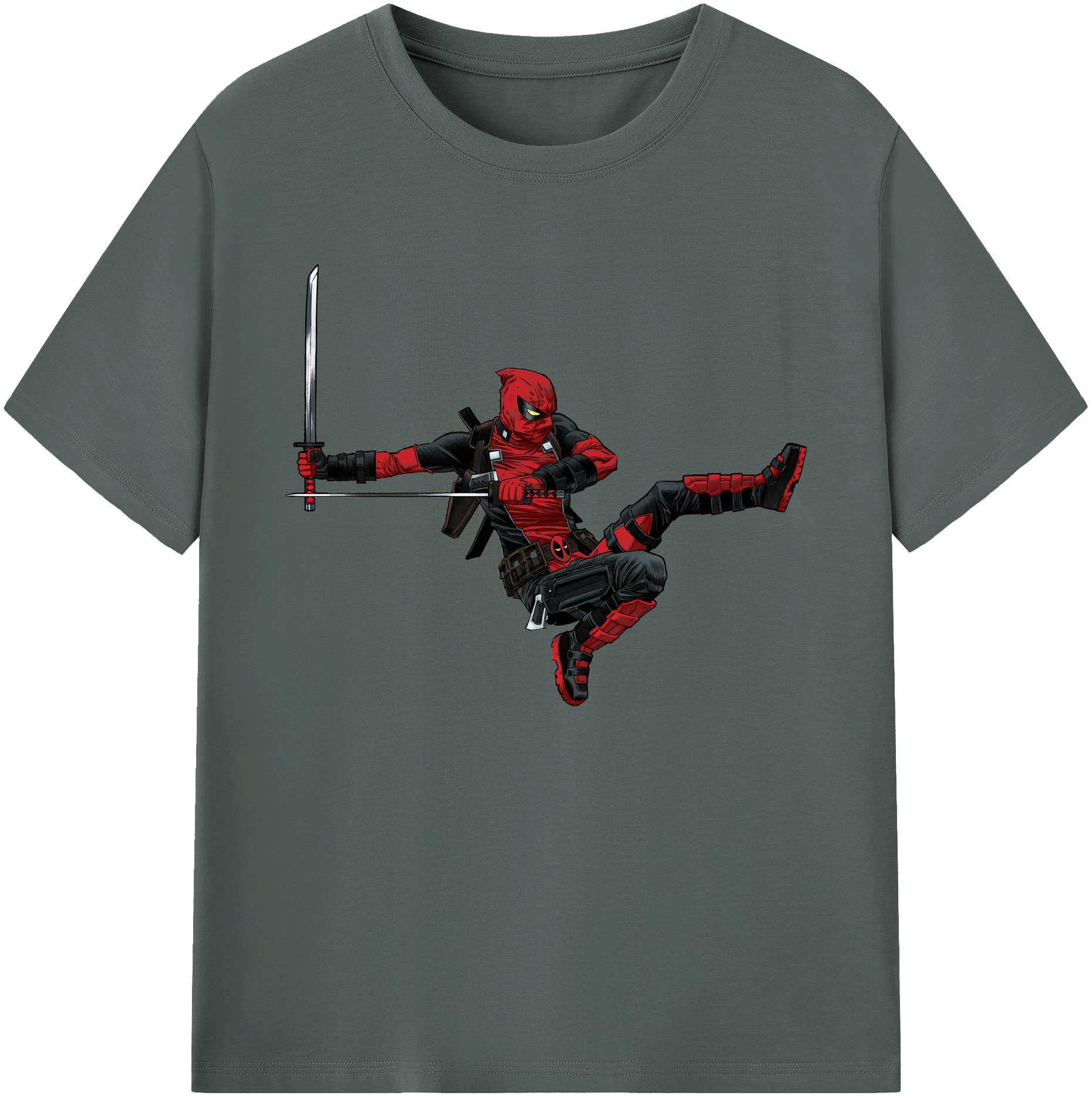 （画像用） Deadpool デッドプール 綿100％ メンズ半袖Tシャツ｜肌触りやわらか＆通気性